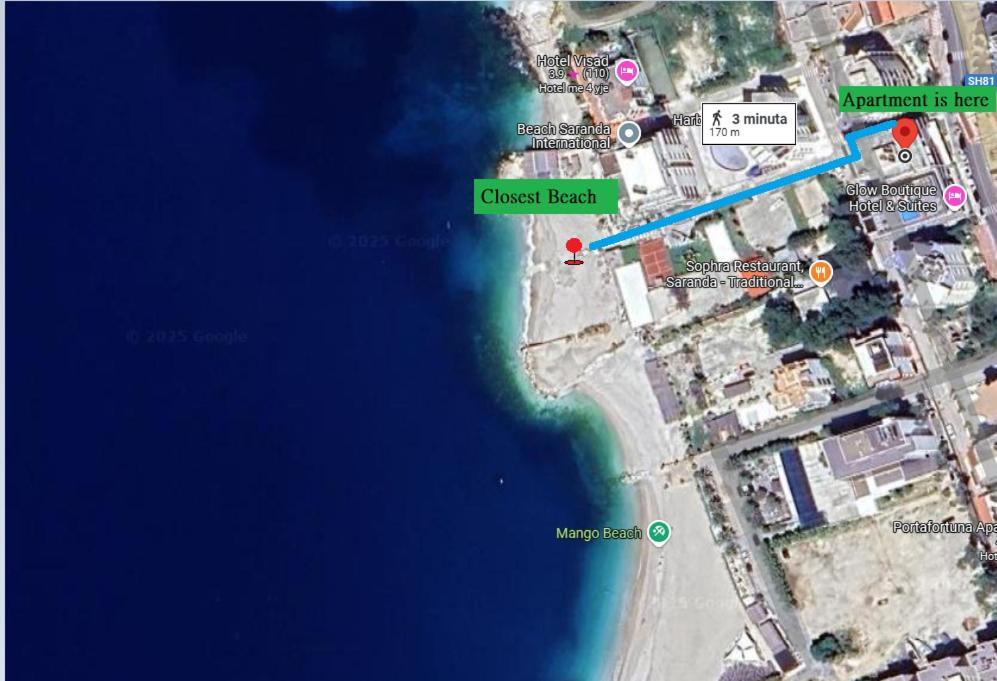 4 Seasons Sea View Apartment Sarandë Exterior foto